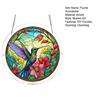 Acryl Puzzle Sonnenfänger, Buntglas-Stil Fensterhänge-Dekoration, Farbenfrohes DIY Sonnenfänger-Set für Haus, Garten, Terrasse, Geschenk für Mama Frauen