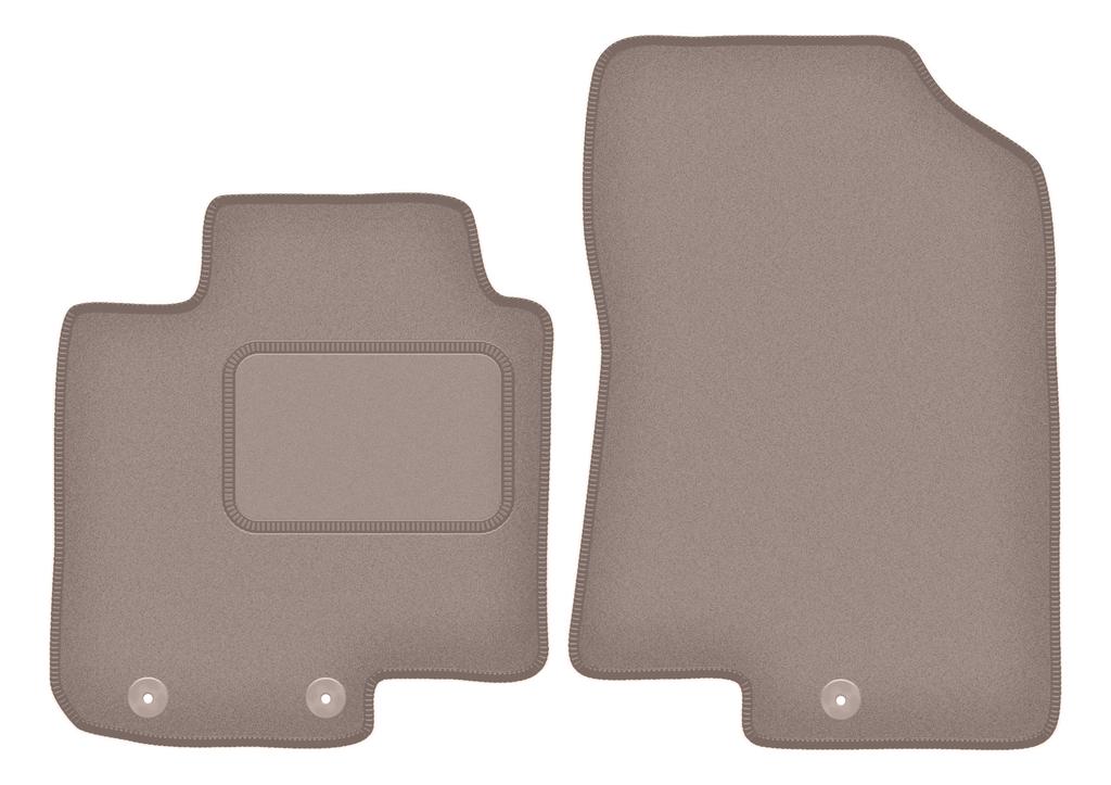 Beżowe dywaniki przednie do: Hyundai i20 III hatchback (2020-)