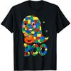 Building Blocks Ghost Boo Master Builder Halloween Costume T-Shirt