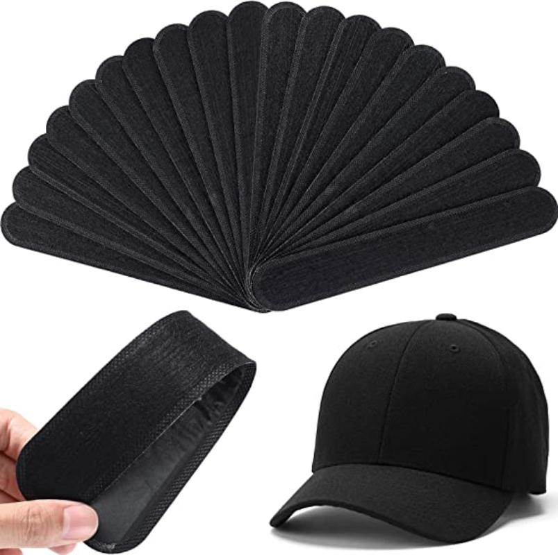 10/20 PEÇAS Adesivos Absorventes de Suor para Chapéu Faixas Forro para Boné de Verão Faixa Suor Redutor de Tamanho de Chapéu Tiras Absorventes de Suor Adesivas Almofadas