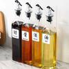 Square Glass Oil Bottle Kitchen Seal Leakproof Glass Seasoning Portion Bottle Olive Oil Cooking Wine Bottle Sesame Oil Bottle