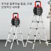 Household Portable Non-Slip Aluminum Folding Ladder Dual Side Use Capacity Lightweight A-Frame Ladder for Indoor Home Use