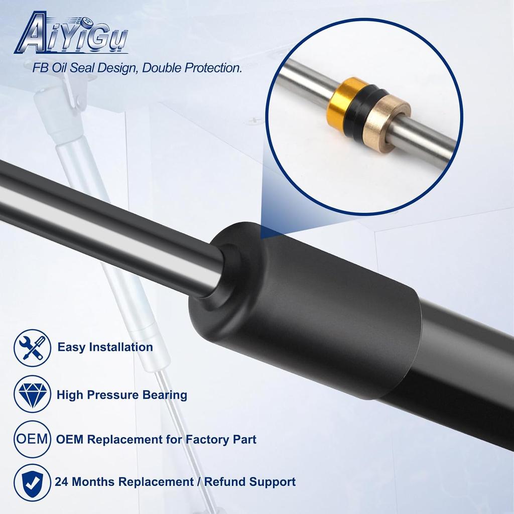 6020 Front Hood Struts Shocks Lift Supports Gas Springs Compatible With 2015 2016 2017 Hyundai Sonata, Pack Of 2 PCS Replaces PM3570