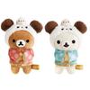 Sanx Anime Rilakkuma Panda Plush Toy Pendant Korilakkumacute Panda Hat Soft Stuffed Animal Keyring Bear Toy Decorative Bag Charm