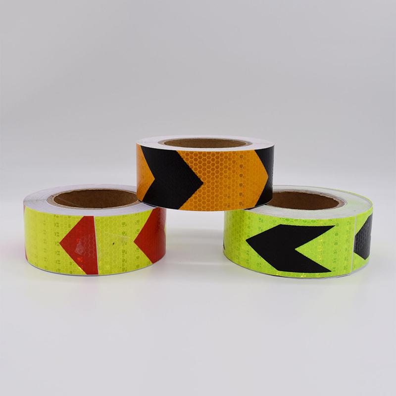 1 Roll Shining Reflective Safety Warning Tape Self Adhesive Twill Printing Reflective Tape For Car