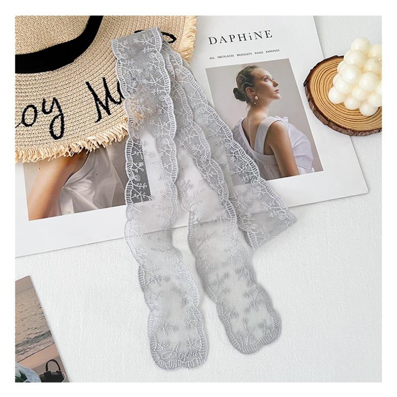 Multifunctional Long Lace Scarf Versatile Belt Ribbon Hair Band For Women
