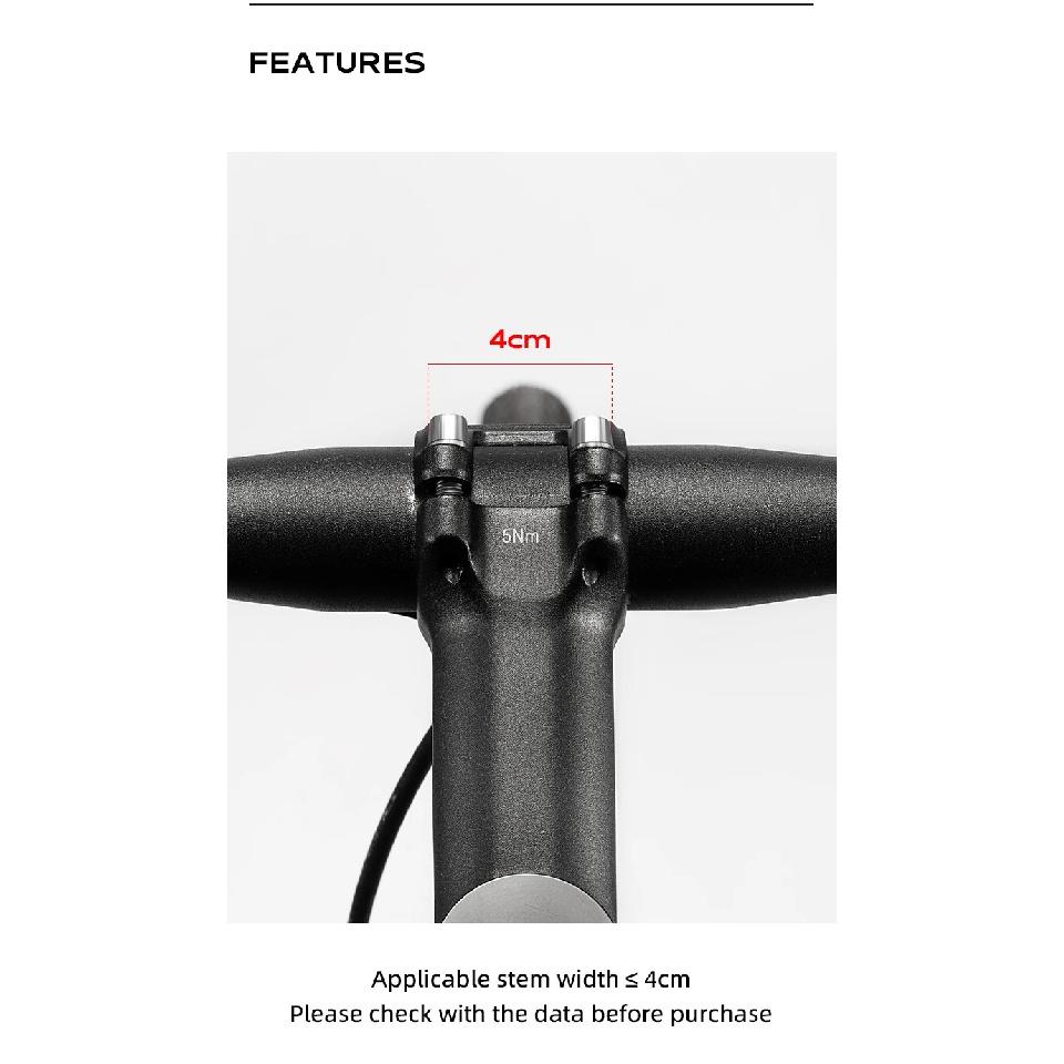 ROCKBROS Bicycle Computer Holder Bracket IGPSPORT Garmin Wahoo Computer Lightweight Aluminum Alloy Bracket Stem Adjustable Mount
