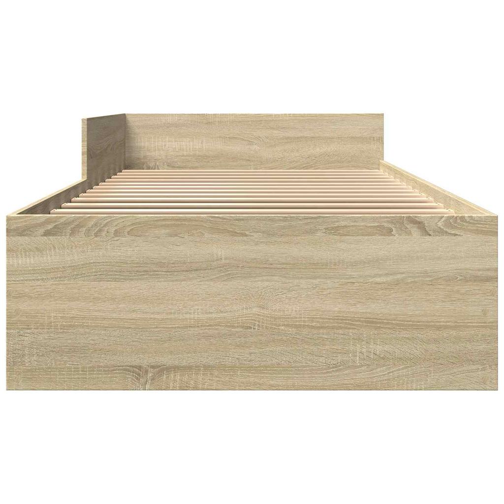 Bed Frame with Headboard Sonoma Oak 80 x 200 cm Engineered Wood