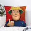 Fireman Sam Square Pillow Case Kids Movies Hero Cushion Cover Awesome Zipper Decor Pillowcover for Living Room 45*45cm