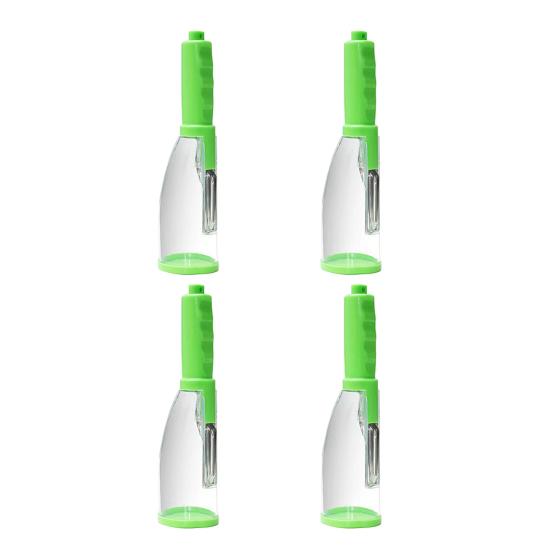 Yousheng Multifunctional Peeler with Built-In Storage Stainless Steel Blades Fruit Vegetable Peeler Ergonomic Handle Kitchen Gadget for Peeling