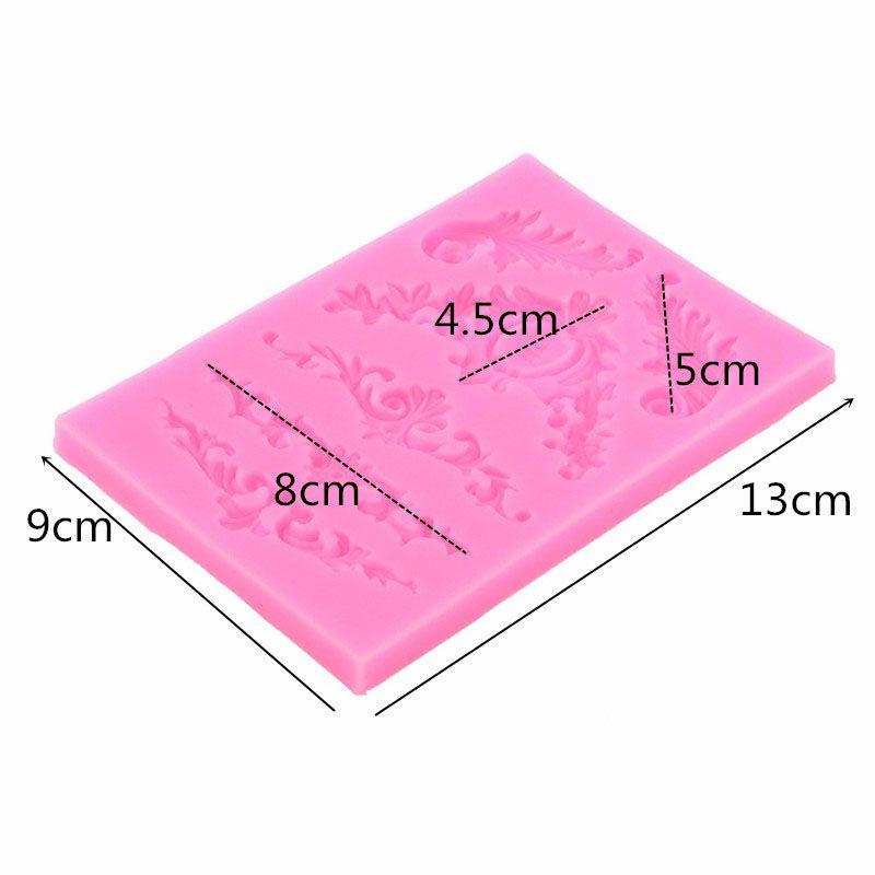 Premium Quality Silicone Fondant Mould With Vintage Baroque Cake Border Design