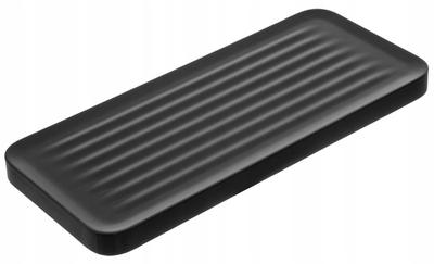 Black Screw-on Bathroom Wall Shelf 301x131x37 Cm APO