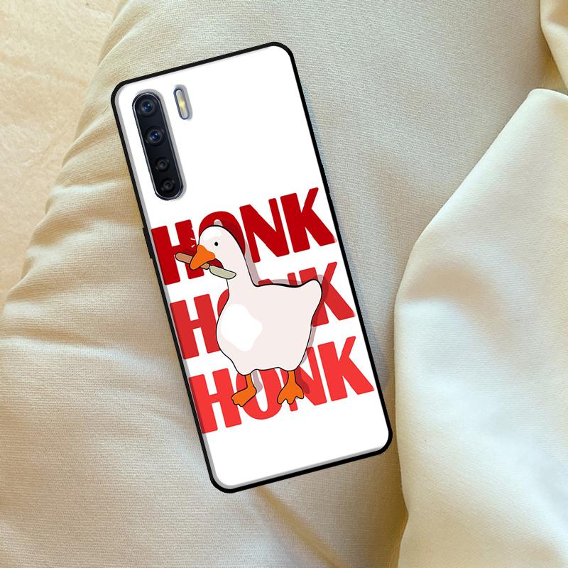 Cartoon Funny Goose Case For Oppo A6 A5 Pro A15 A57 A17 A54 A74 A94 A76 A16 A96 A40 A60 A80 A18 A38 A58 A78 A98