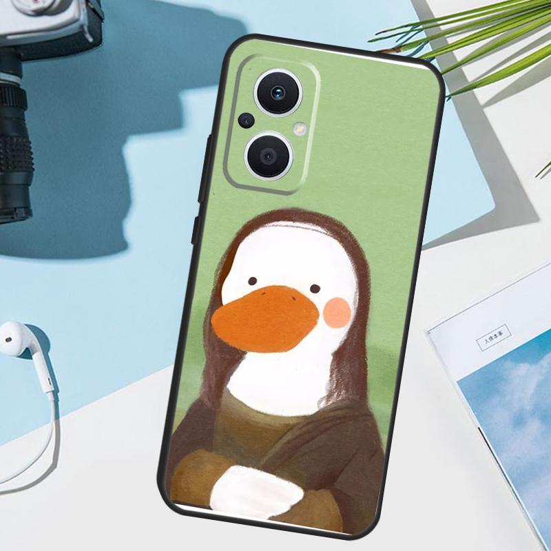 Cartoon Cute Animal Duck Case For OPPO Reno 13 13F 12 11 F 8T 7 8 10 Pro OPPO Find X8 X6 X3 Pro X5 Lite Cover Funda