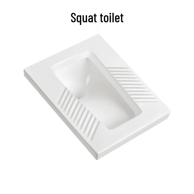 Ceramic Squatting Toilet with S-Bend