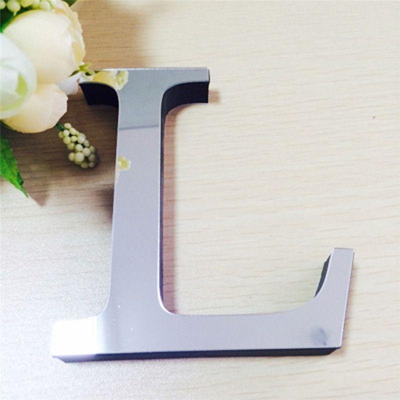 Chic 4 Letters Love Home Furniture Mirror Tiles Self-adhesive Wall Sticker Decor
