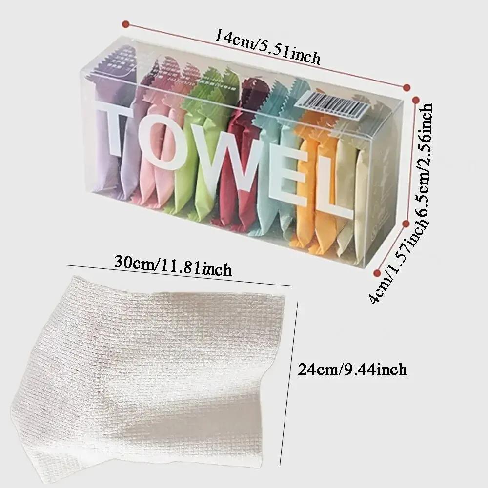 14pcs/box Disposable Washcloth Portable Travel Towel Thickened Compressed Face Cleansing Beauty Square Towel