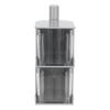 NoPunching WallMounted Seasoning Box Rotatable 2Layer Drawer Type Box for Kitchen(Gray )