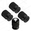 4Pcs/Set For Skull LOGO Badge Wrangler Rubicon Renegade Cherokee Compass Car Motorcycle Wheel Tire Valve Caps Tyre R3 Stem Covers