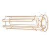 Coffee Capsule Holder Iron Wire Coffee Pod Storage Rack Shelve Holding 18PCS CapsuleGold