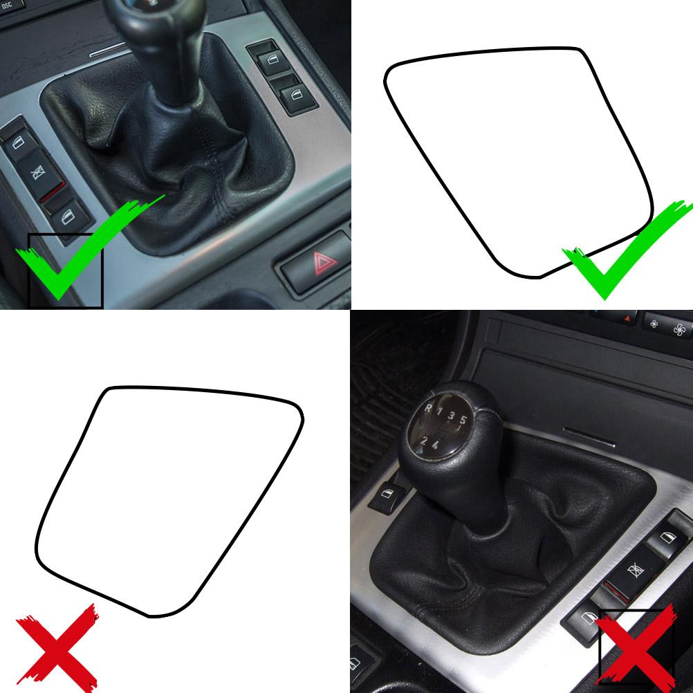 Car Gear Knob Gaiter Boot Cover For BMW E34 1988-1995 E36 1991-1998 E46 1999-2005 Z3 1995-2001 E30 1982-1990 Interior Leather