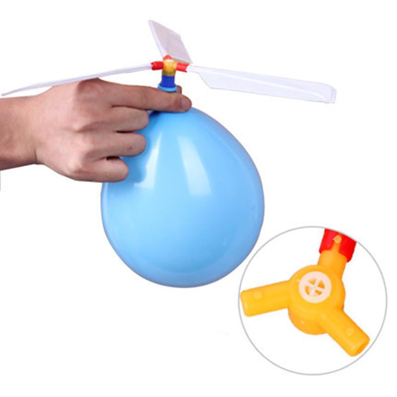 6PCS Air Balloon Helicopter Toy Funny Balloon Ortable Outdoor Helicopter Flying Kids Birthday Party Children's Day Game