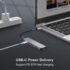 Hub USB Type C 6 en 1 4K HDMI avec 2 ports USB-A, Charge PD et Lecteur de carte TF / SD pour MacBook Pro, iPad Pro et Plus
