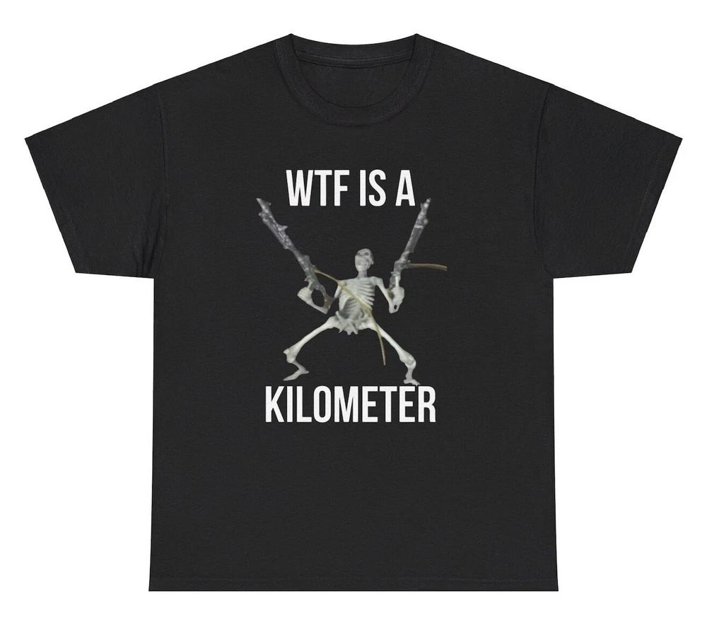 Wtf Is A Kilometer T Shirt Funny Usa Flag 4th Of July Veterans Patriotic Tee S