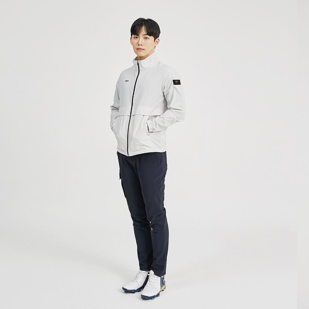 Pgr Woven Anorak Zip-Up Windbreaker Jacket Fog Gw-345