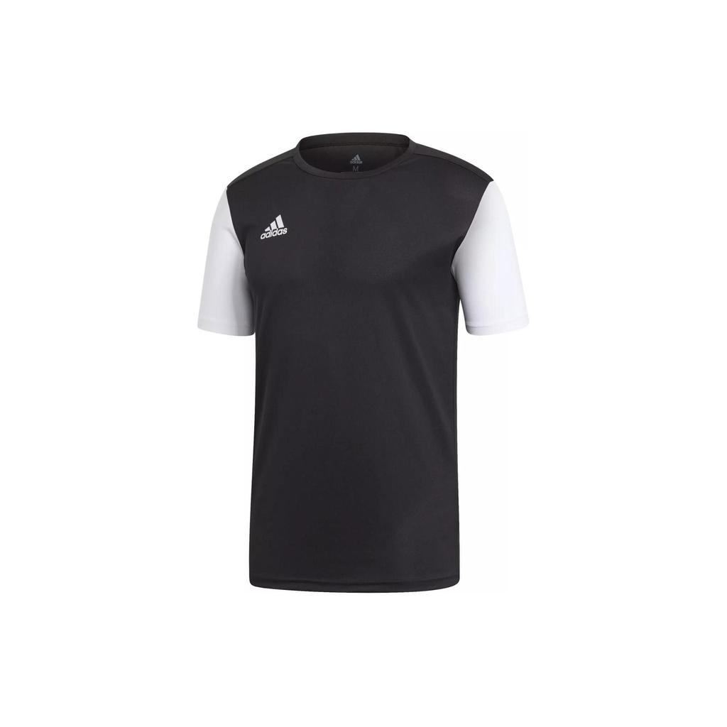 adidas Estro 19 Jsy Color Block Logo Print Sweat-Absorbing Casual Short Sleeve T-Shirt Men T-Shirts Black DP3233