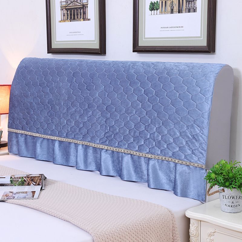 

Прикроватный чехол Все включено Тканевый чехол на изголовье кровати Эластичный прикроватный мягкий чехол Чехол для спинки сиденья Толстая стеганая прикроватная подушка Защитный чехол Light gray(Gray blue velvet bed Hood) 1 m