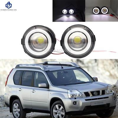2 Stück für Nissan X-Trail (T31) 2007 2008 2009 2010 2011 2012 Auto H11 LED Nebelscheinwerfer Angel Eye DRL Tagfahrlicht 30W 12V
