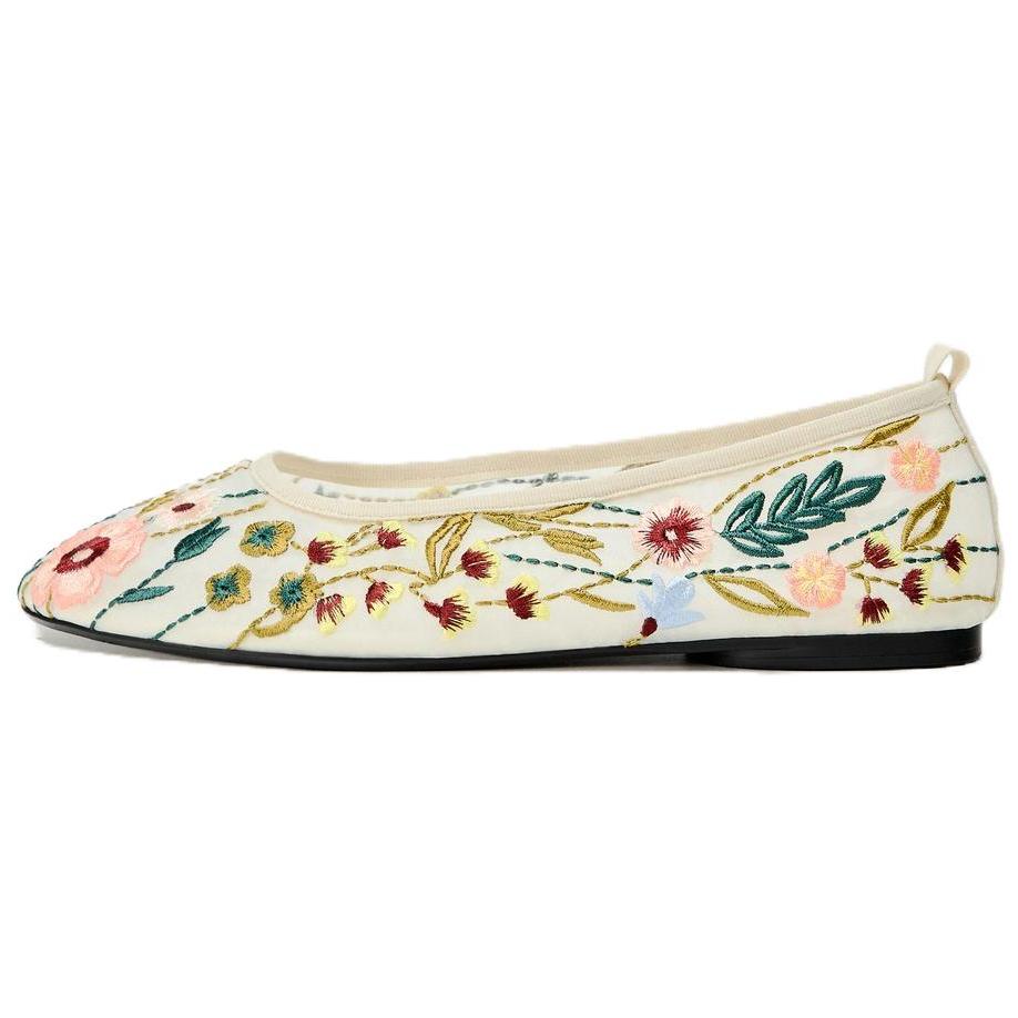 Zara Comfortable Casual Slip-On Round-Toe Shoes Women Shoes White 11563310002 40