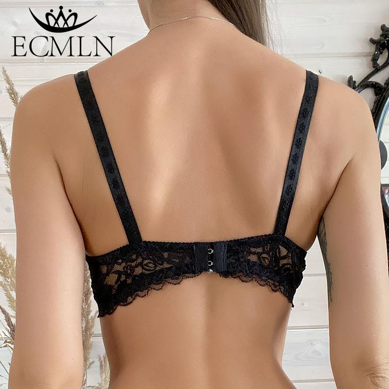 Full Lace Seethrough Bra Women Thin Underwire Bralette Push Up Bra Underwear Lingerie Plus Size Embroidery Brassiere