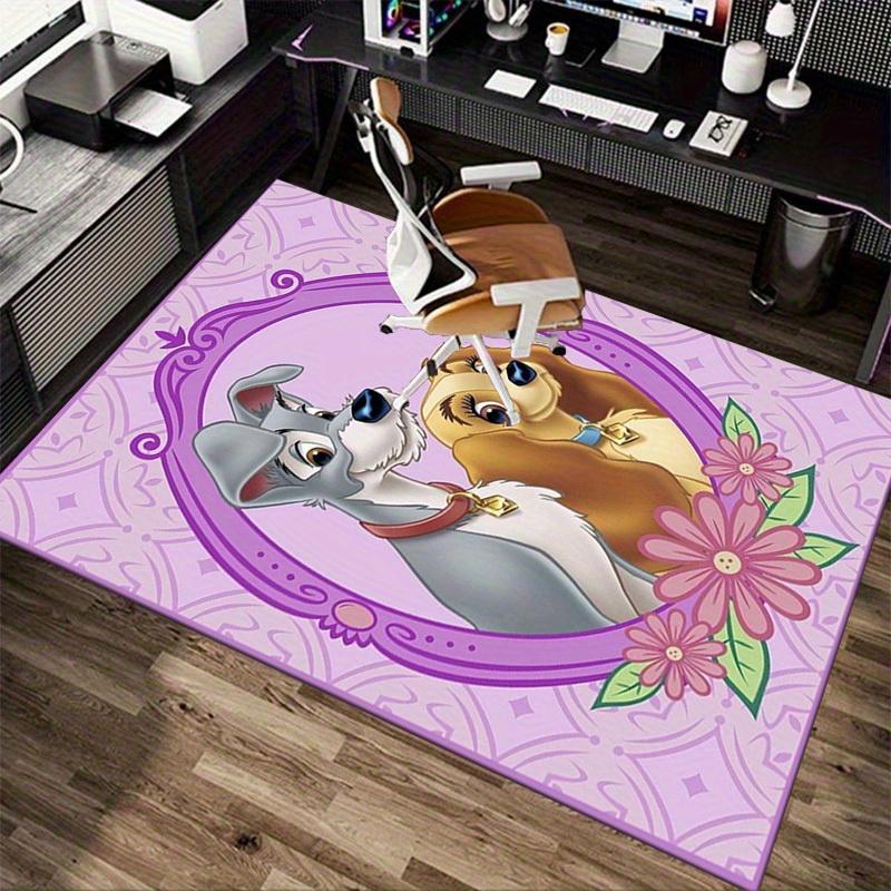 1pc. Lady and the Tramp Cartoon Rug Home Decorative Carpet for Living Room Bedroom Office Outdoor Gift Floor Mat Area Rugz0414210
