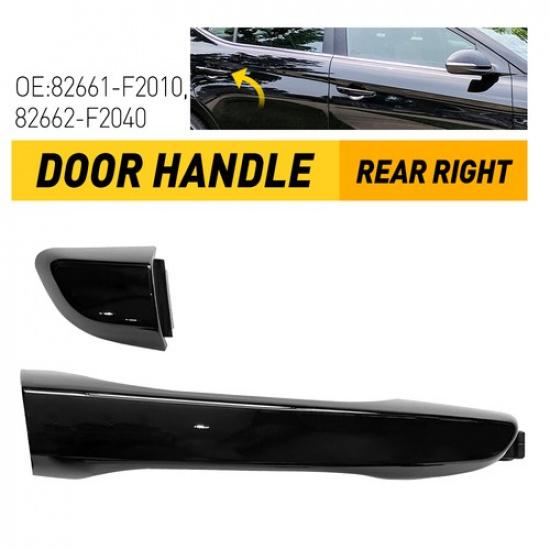 Chrome Black Door Exterior Handle For Hyundai Elantra 2017- Front Rear LH RH