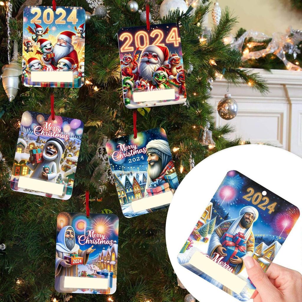 Christmas Wallet Ornament Set 8 Wallet Pendants Gift Card Wallet Holiday Gift Tags, Christmas Decorations And Card Combinations