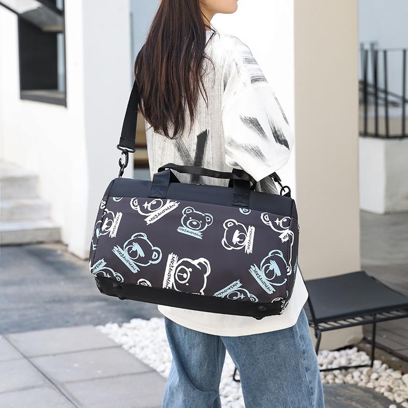 Men's and women's short-distance outings, hand-held travel bags, business trip supplies, storage, luggage bags can be set with tie rods