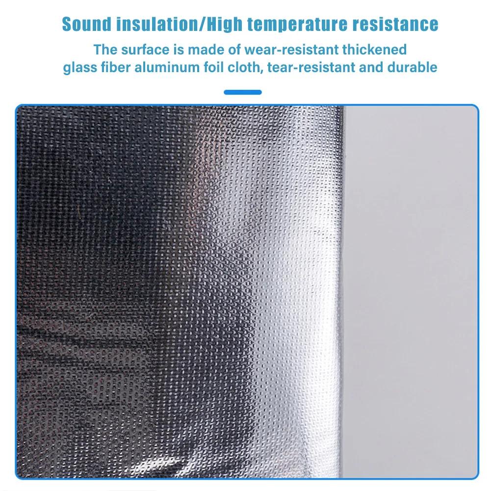 10PCS Car Sound Deadener Heat Insulation Mat Hood Engine Firewall Heat Mat Sound Proof Insulator Audio Noise Insulation Foam