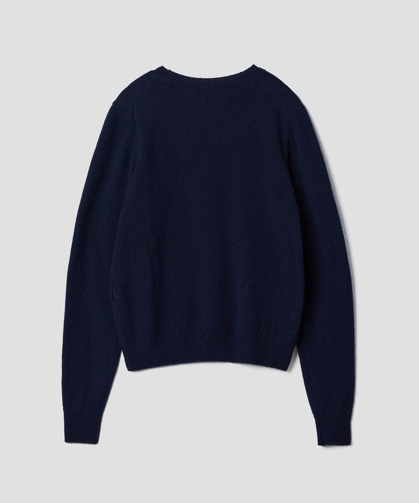 TTUDEMENT Essential Crewneck Sweater_Navy