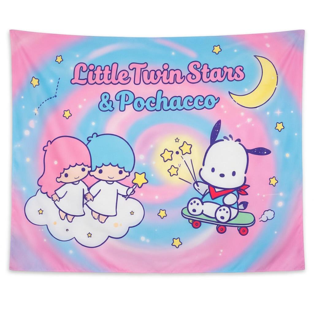 

Кавайная настенная гобеленовая картина Sanrio Эстетичная Розовая Мультяшная Декор Комнаты Милый Аниме Подвесной Постер Идеальный Подарок на День Рождения для Девочек 74x94cm(29x37in)
