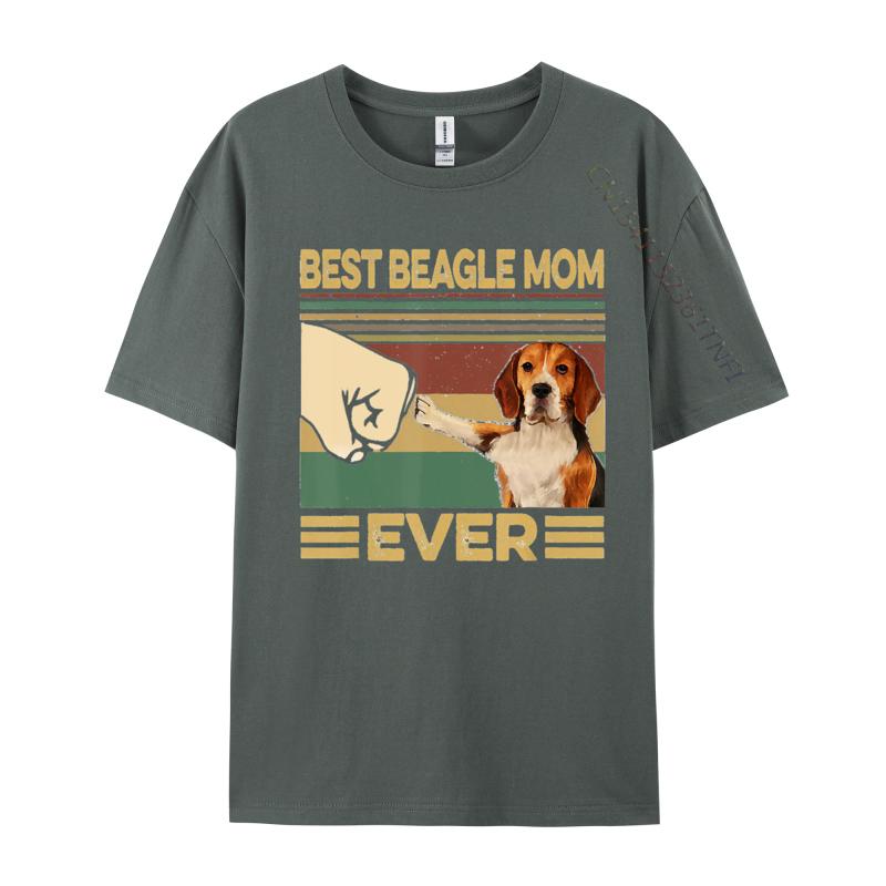 Best Beagle Mom Ever Tshirt Cotton Mens T Shirts Tops Tees Retro Printed Hot Sale Top Quality 3xl Men Clothing