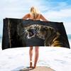 Oversized Beach Towel Pool Towels Microfiber Quick Dry Swim Towel Blanket Large Microfiber Sand Free Beach Towels Tiger Print