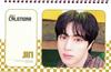JIN Desk Calendar 2026–2027 with Sticker Set, Spiral Stand Type (Power Select, K-POP Idol Merchandise)