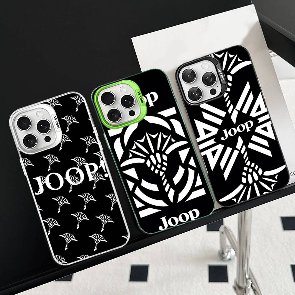 Famous Printed J-JoopS Logo Phone Cases For IPhone 17 16e 15 14 13 12 11 Plus Pro Max ProMax Colorful Covers