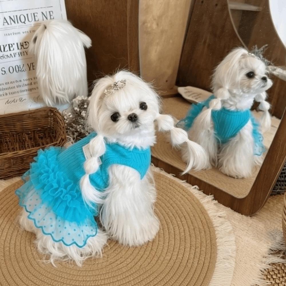Comfortable Puppy Princess Dress Breathable Thin Puppy Fairy Skirt Dog Summer Clothes Party