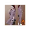 Women's Plus Velvet Thickened Autumn/Winter 2026 Casual Three-Piece Hoodie Suit