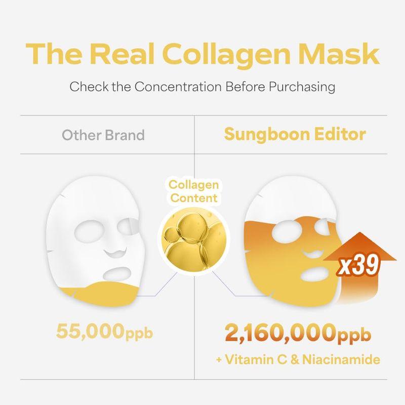 SUNGBOON EDITOR Deep Collagen Niacin Vita C Brightening Mask (4ea)