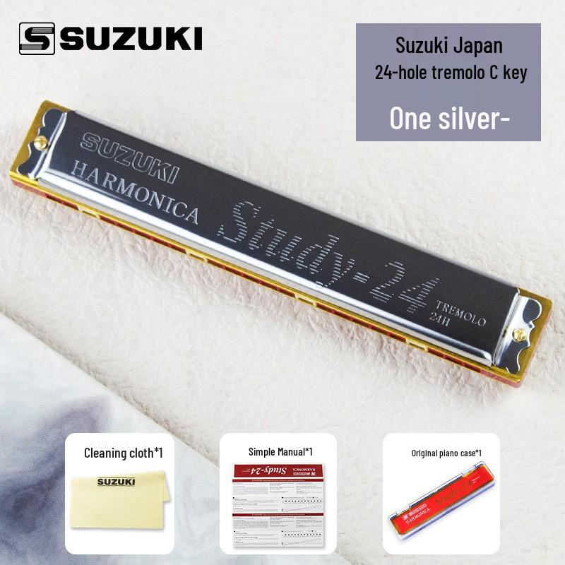 

Діатонічна губна гармоніка Suzuki 24 отвори, тональність C, для початківців та професіоналів