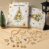 1 Set 24 Günlük Noel Geri Sayım Takvimi Sürpriz Kendin Yap Yaratıcı Takı Uçlu Yapım Kiti Noel Advent Takvimi Kız Bileklik